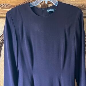 J. Peterman Dark purple Long Sleeve Dress